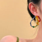 Playful Beaded Statement Earrings - Modomu