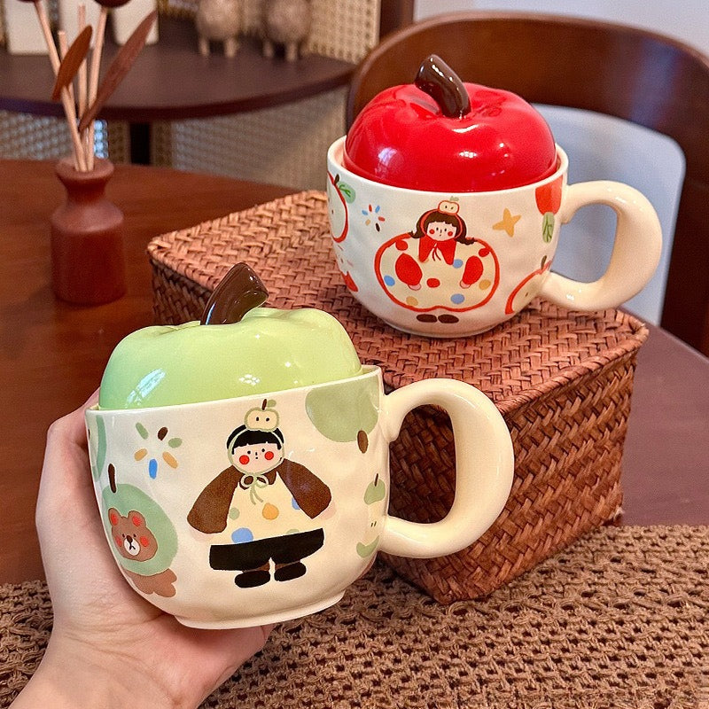 Ceramic Mug With Lid Charm - Modomu