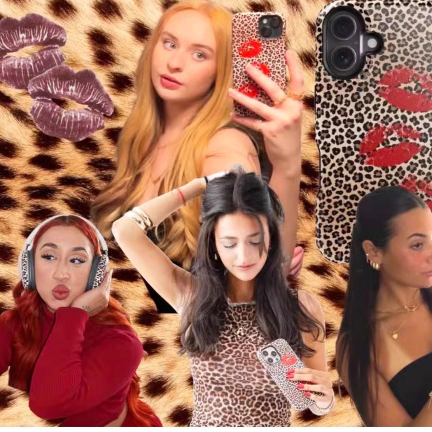 Leopard Lip Print Phone Case - Modomu