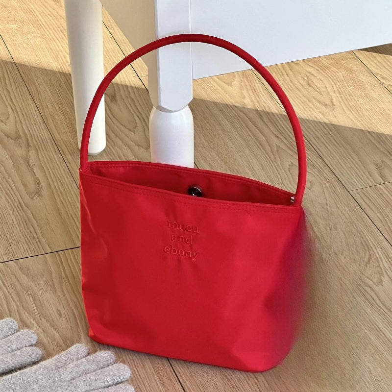 Nylon Bucket Handbag