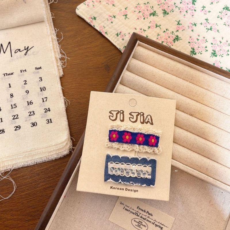 Floral Bunny Kids Hair Clip - Modomu