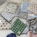 Cotton Linen Floral Square Scarf - Modomu