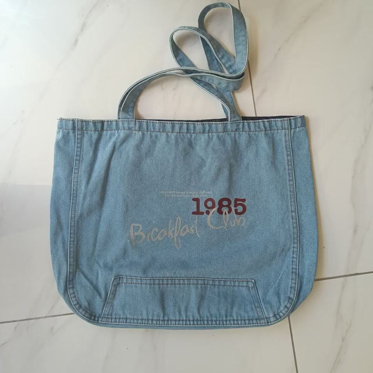 Slouchy Washed Denim Tote