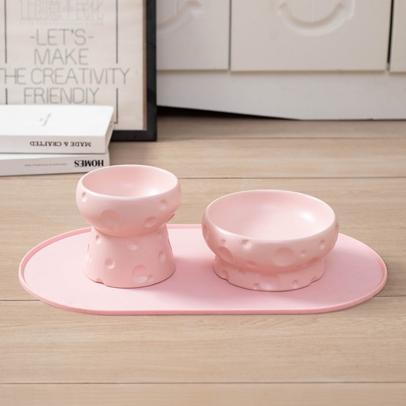Ceramic Pet Elevated Feeding Bowl