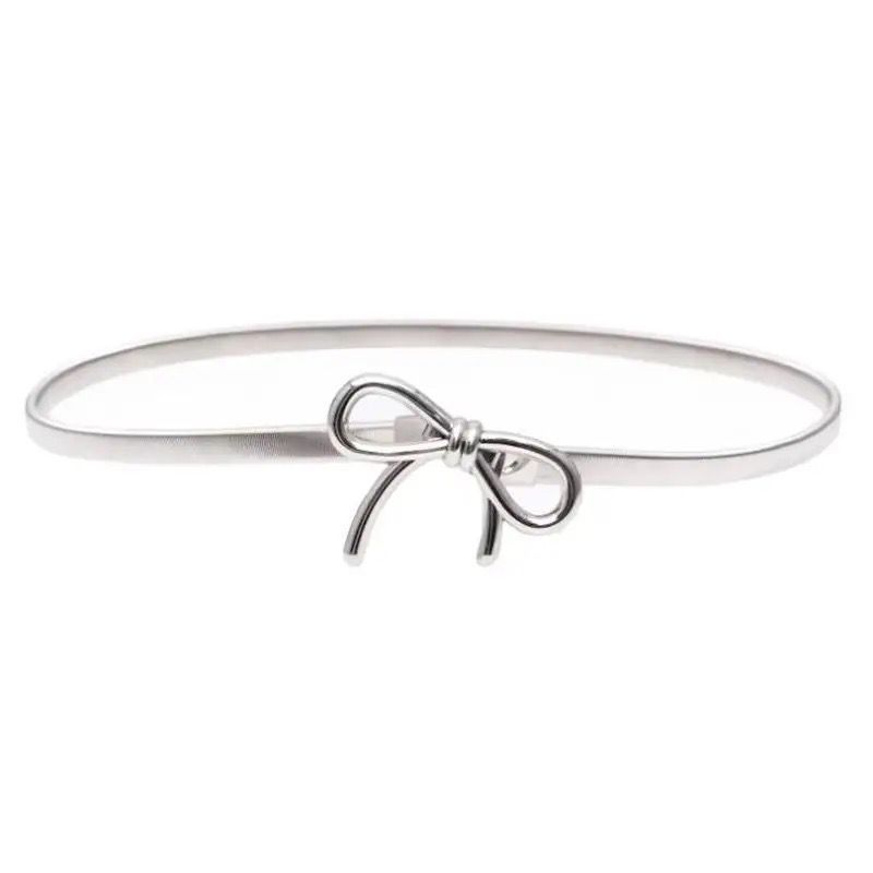 Bow Buckle Stretch Waist Belt