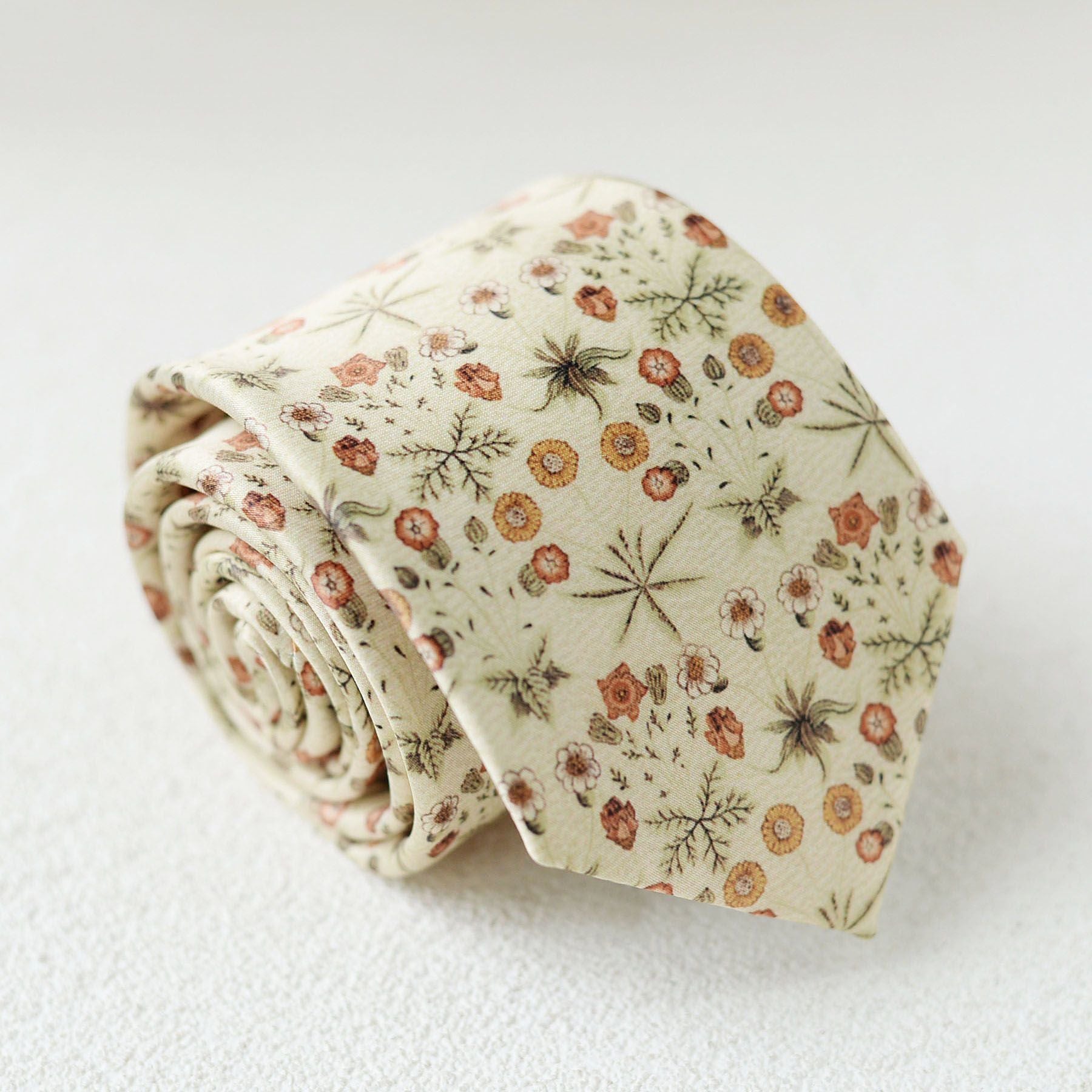 Hand Printed Retro Pattern Tie - Modomu