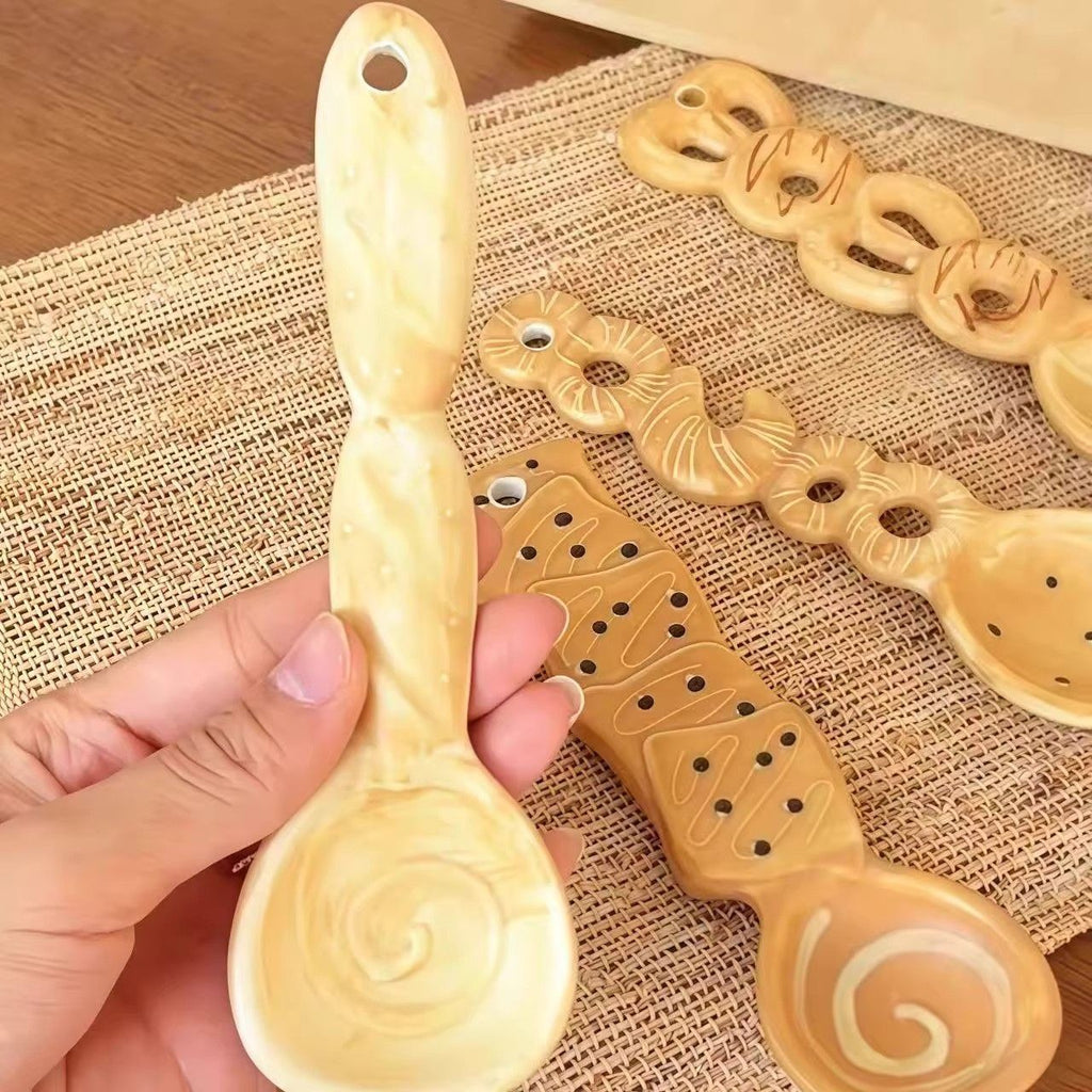 Bakery Shaped Ceramic Dessert Spoon