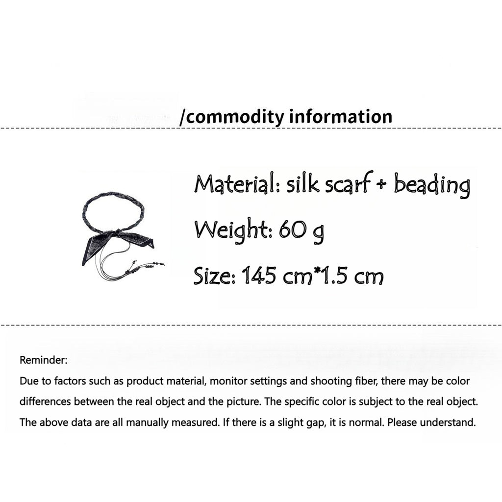 Patterned Woven Waist Chain Belt - Modomu