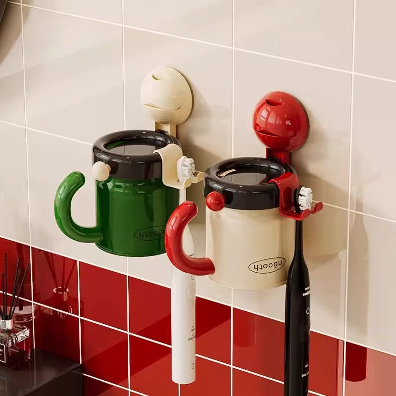 Magnetic Toothbrush Rack Cup Set