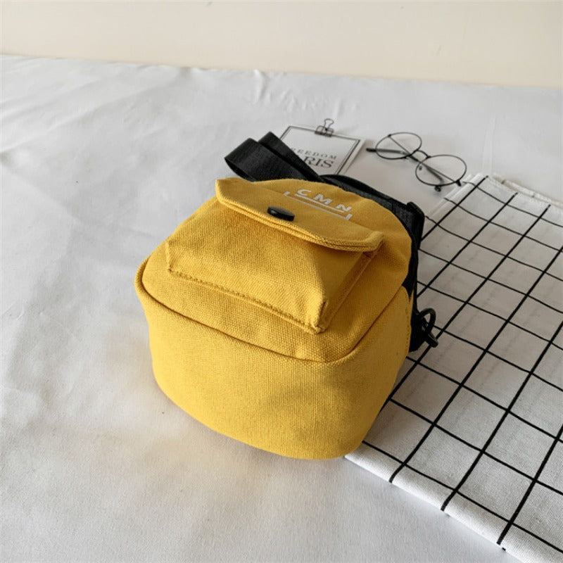 Canvas Flap Crossbody Bag