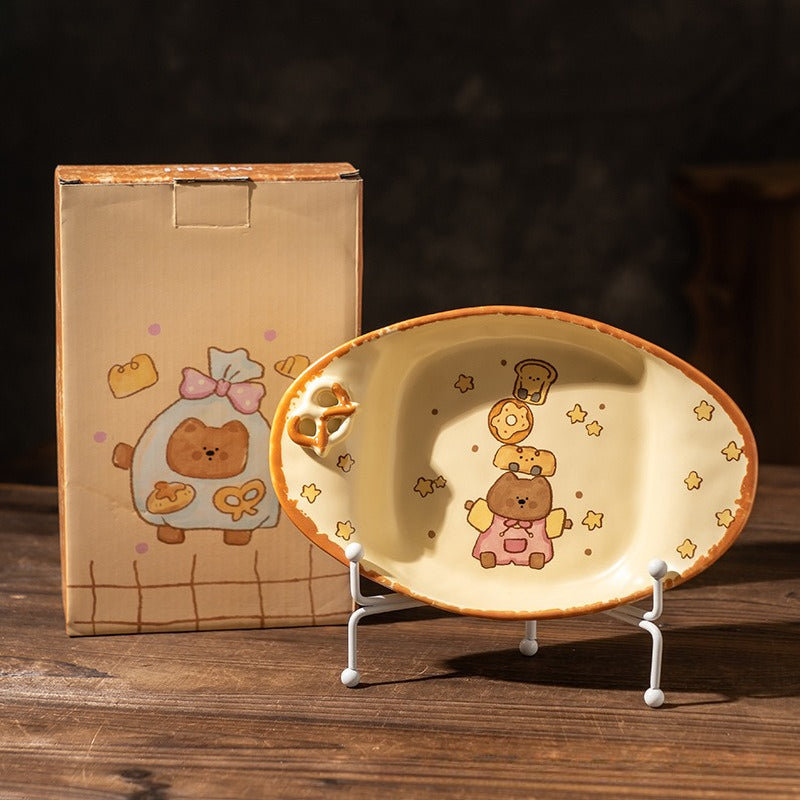Cute Star Knot Pasta Plate - Modomu