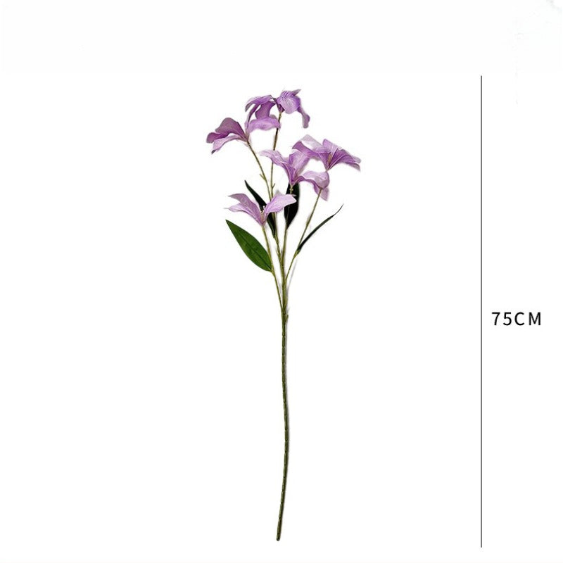 Flame Orchid Artificial Flower Stem - Modomu