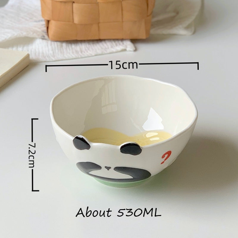 Cartoon Panda Ceramic Bowl - Modomu