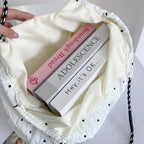 Mesh Drawstring Shoulder Tote