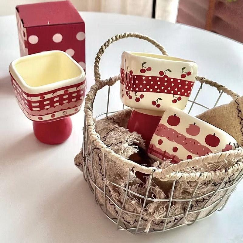 Ceramic Dessert Cup with Handle