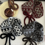 Crochet Knit Lace-Up Scarf - Modomu