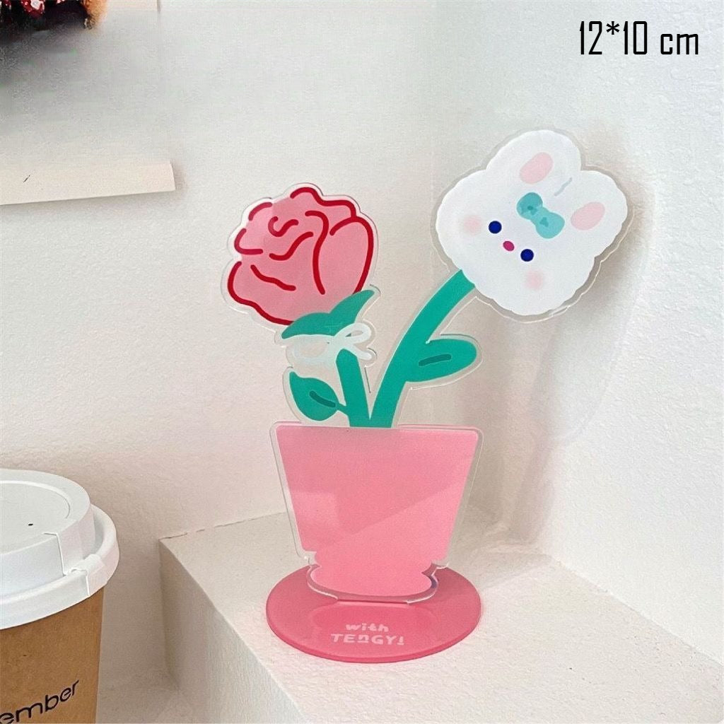 Acrylic Flower Note Clip