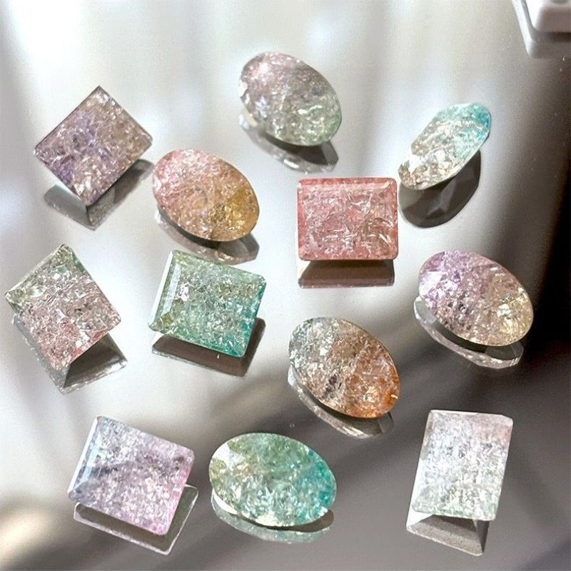 Crackle Gradient Nail Stones