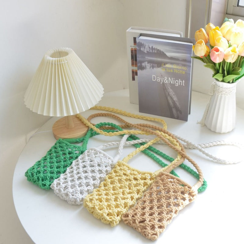 Crochet Openwork Phone Pouch