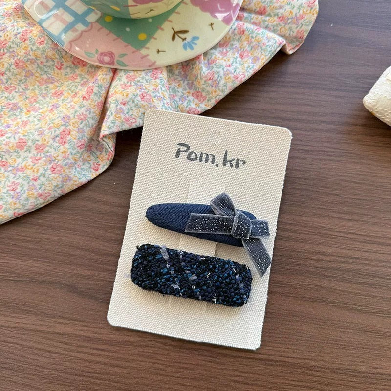 Plush Bow Fabric Hair Clip - Modomu