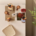 Mini Rattan Picnic Basket Magnet
