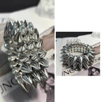 Stud Row Stretch Cuff