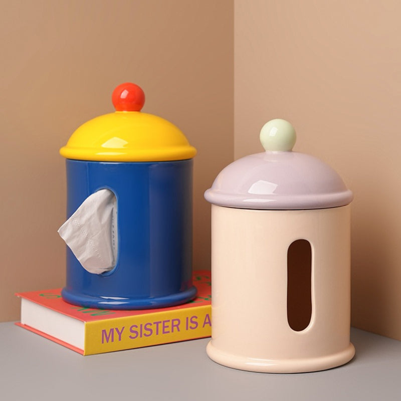 Ceramic Floss Tube Desk Decor