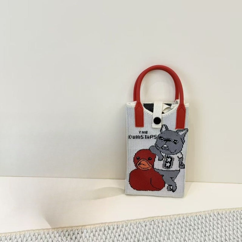 Knit Animal Phone Bag