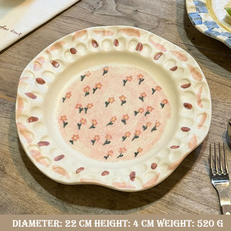 Hand-Pinched Ceramic Plate
