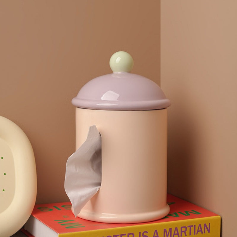 Ceramic Floss Tube Desk Decor