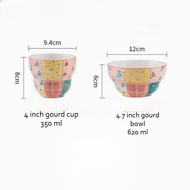 Artistic Ceramic Gourd Bowl - Modomu