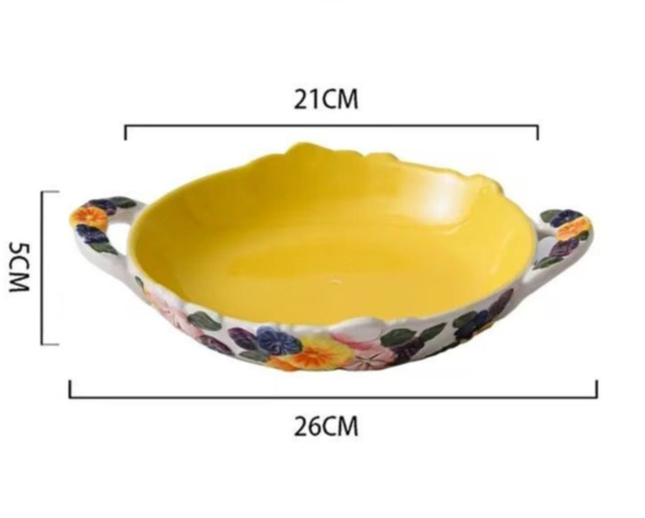 Raised Pattern Ceramic Tableware