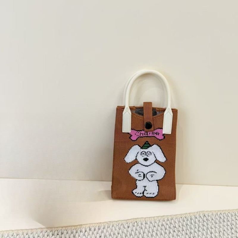 Knit Animal Phone Bag