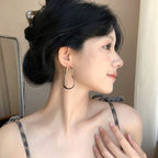 Retro Leopard Heart Earrings