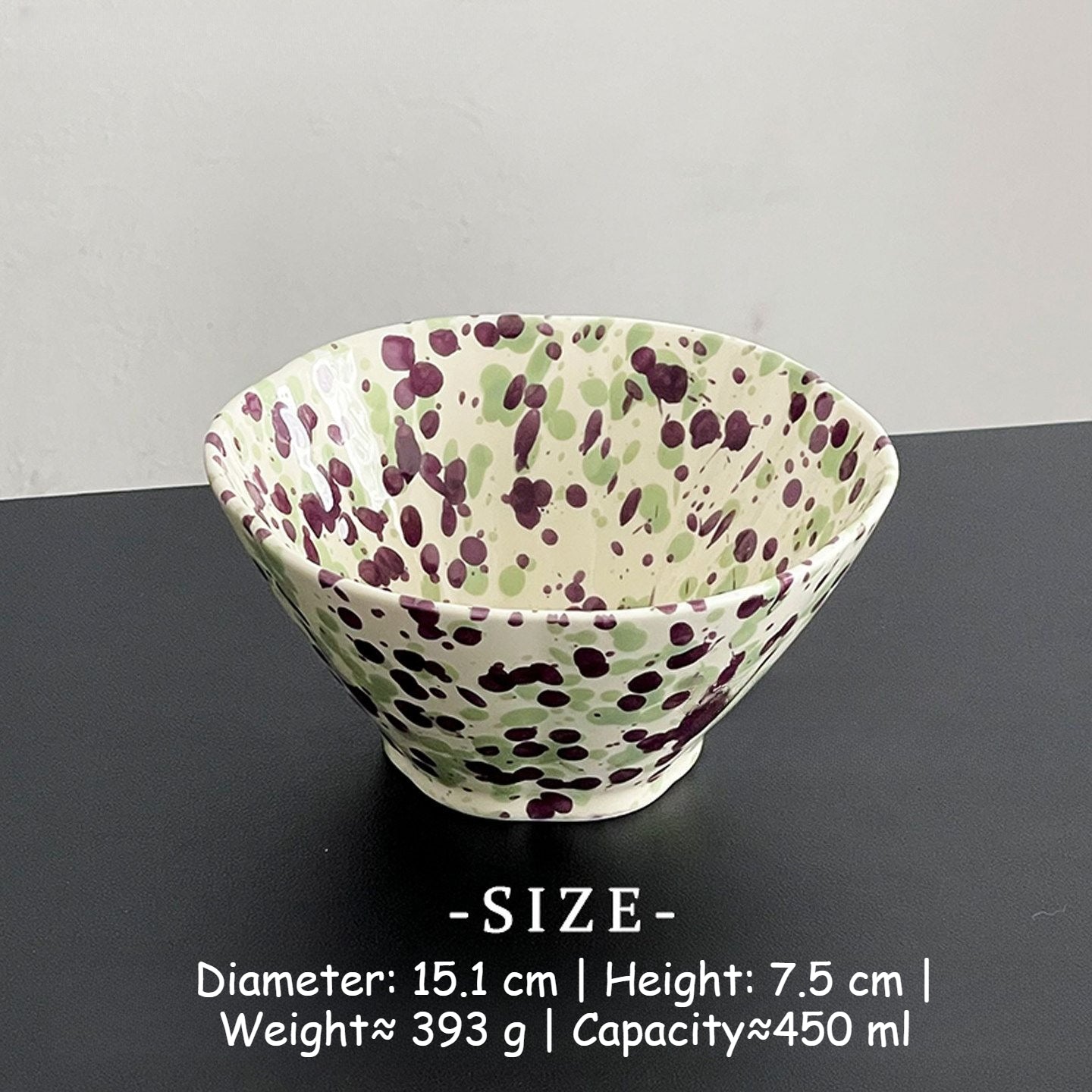 Ink Splash Ceramic Fruit Bowl - Modomu