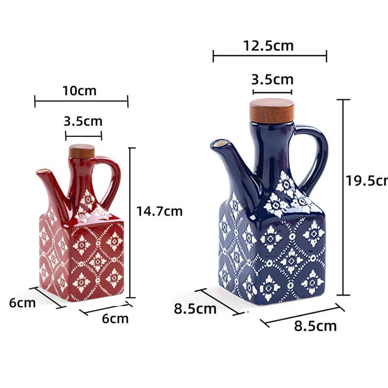 Tile Pattern Oil Cruet