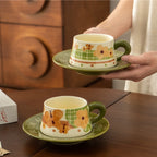 Butterfly Floral Ceramic Rice Bowl - Modomu