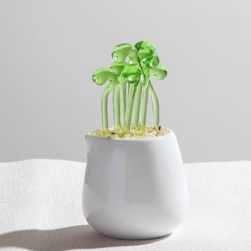 Glass Succulent Cactus Ornament - Modomu