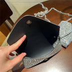 Rhinestone Square Evening Bag - Modomu