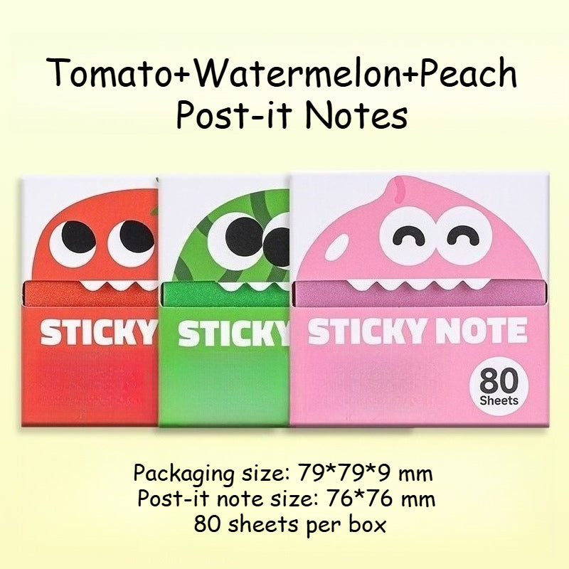 Fruit Monster Sticky Notes