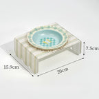 Piano Rabbit Elevated Pet Bowl
