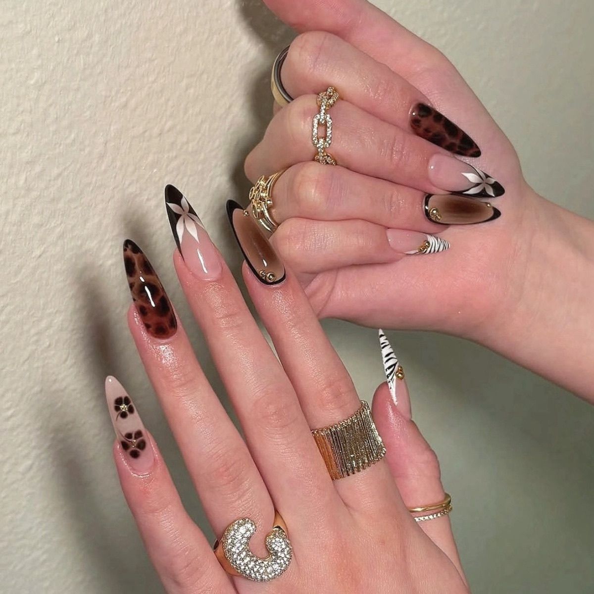 Autumn Amber Tortoiseshell Press-On Nails