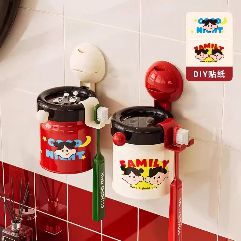 Magnetic Toothbrush Rack Cup Set