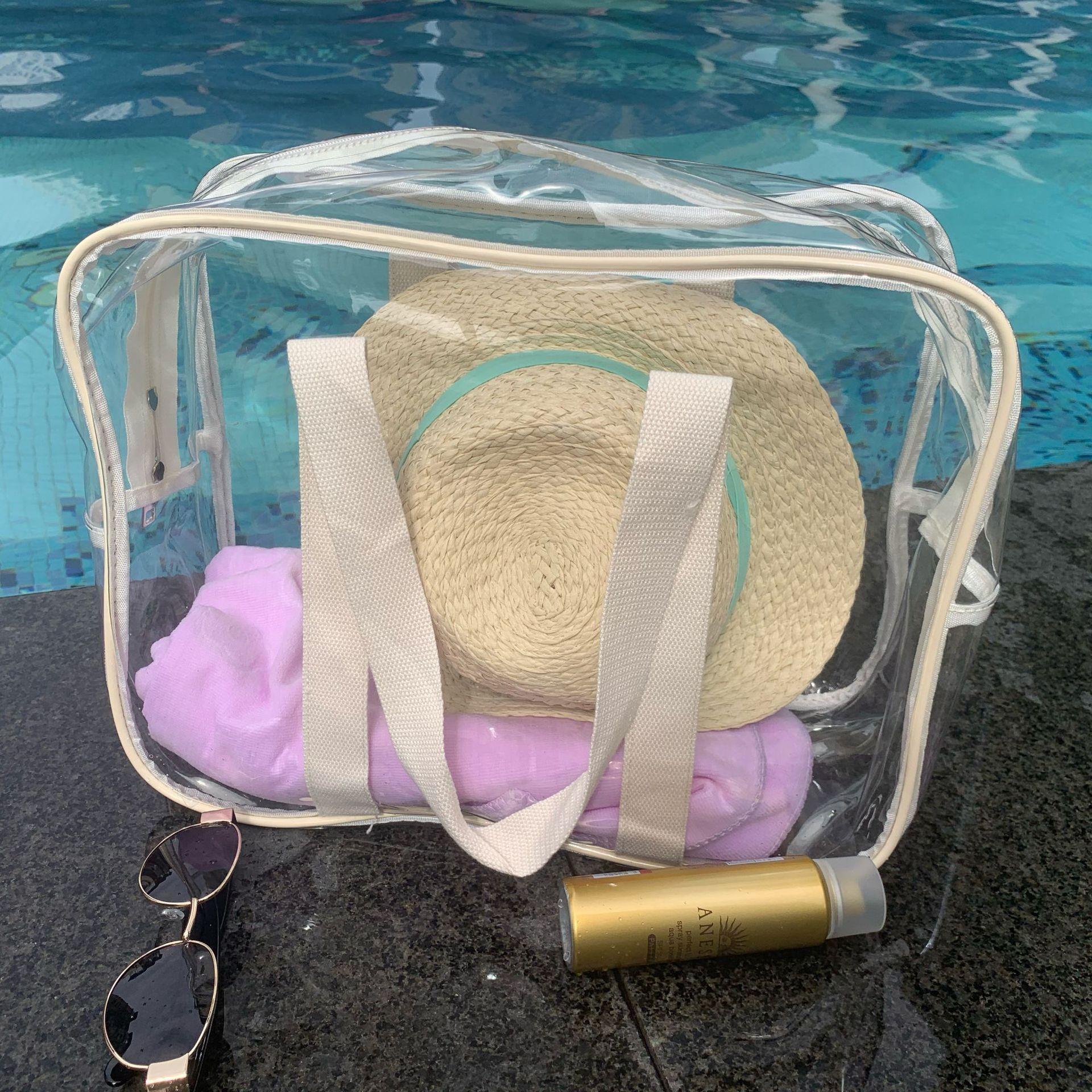 Clear Jelly Beach Tote