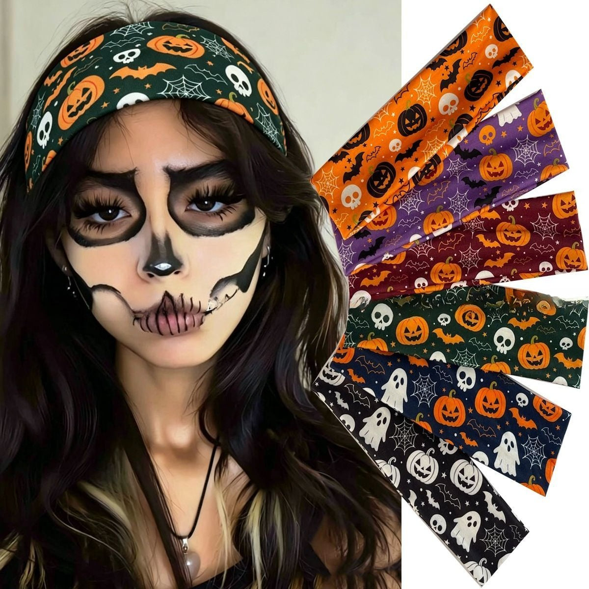 Halloween Print Wide Headband