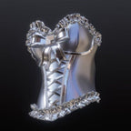 Skirt pendant statement ring