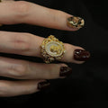 Tiger Eye Statement Ring Set - Modomu