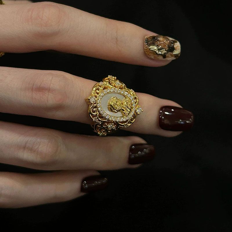 Tiger Eye Statement Ring Set - Modomu