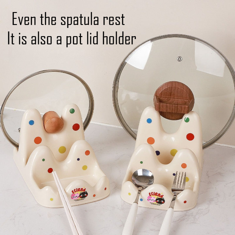 Polka Dot Pot Lid Rack