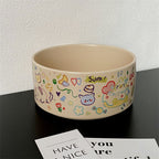 Graffiti Ceramic Pet Food Bowl